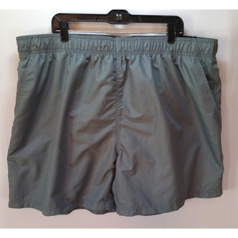 New Faded Glory Men's Above Knee Swim Trunks, 2XL 44-46, Gray